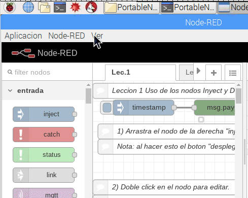 Portable node red Rpi