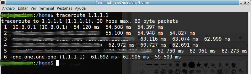 instalacion OpenVpn comprovar rutas tracert