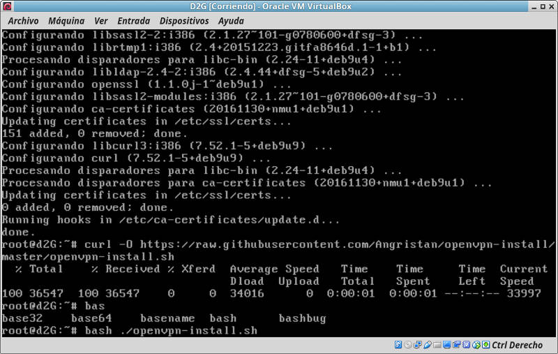 instalacion OpenVpn