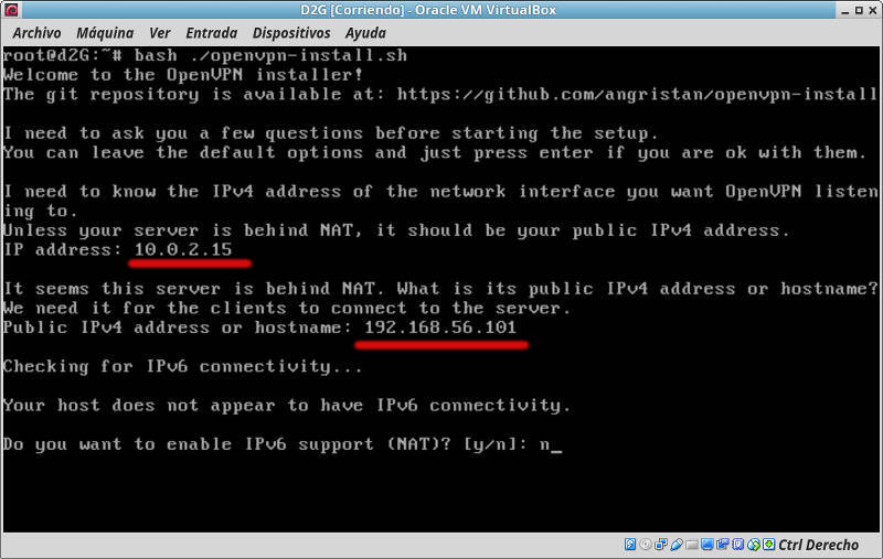 instalacion OpenVpn